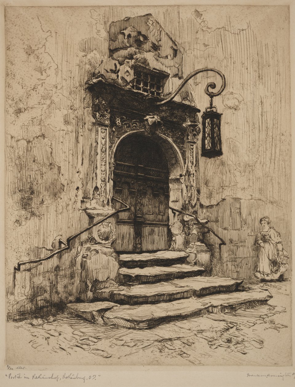 Portale del municipio di Rothenburg da Frank Milton Armington