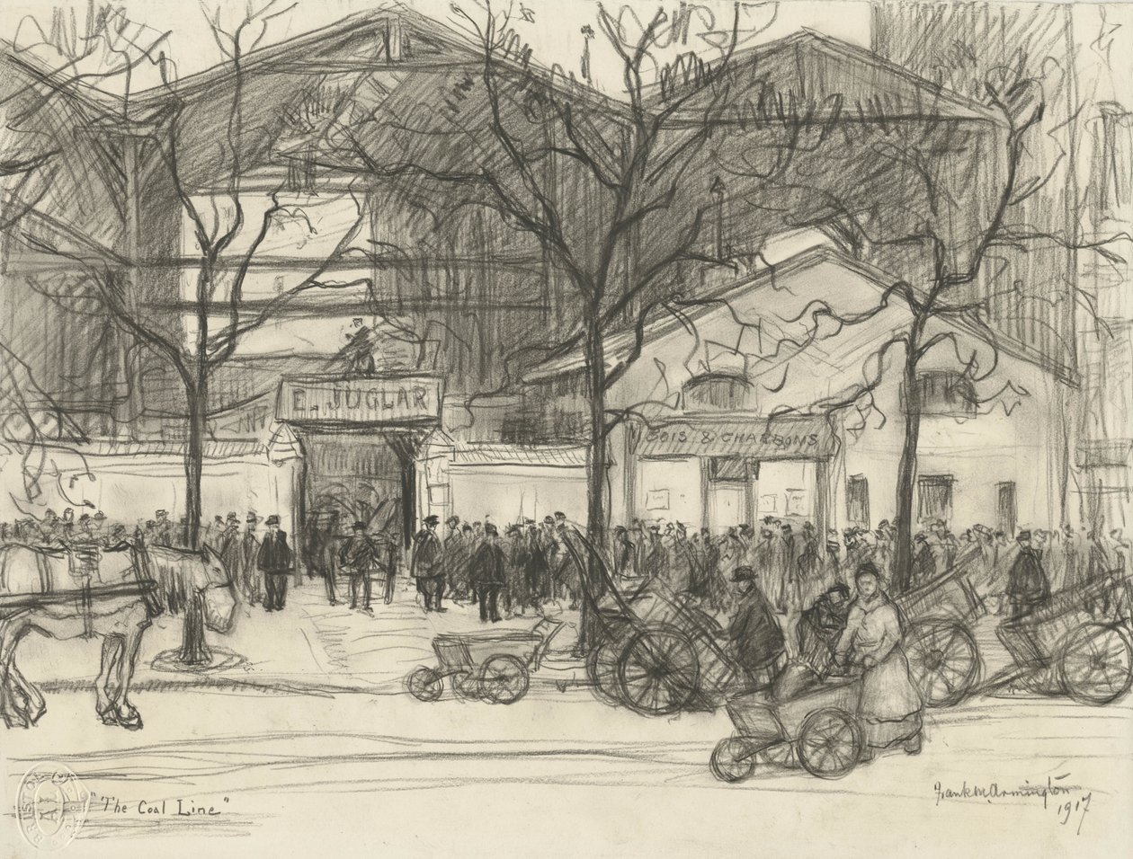La linea del carbone, 1917 da Frank Milton Armington