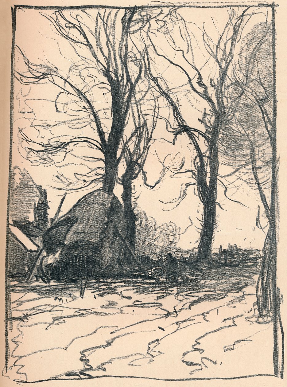 Studio di alberi, Sompting, Sussex, XIX secolo da Frank Mura