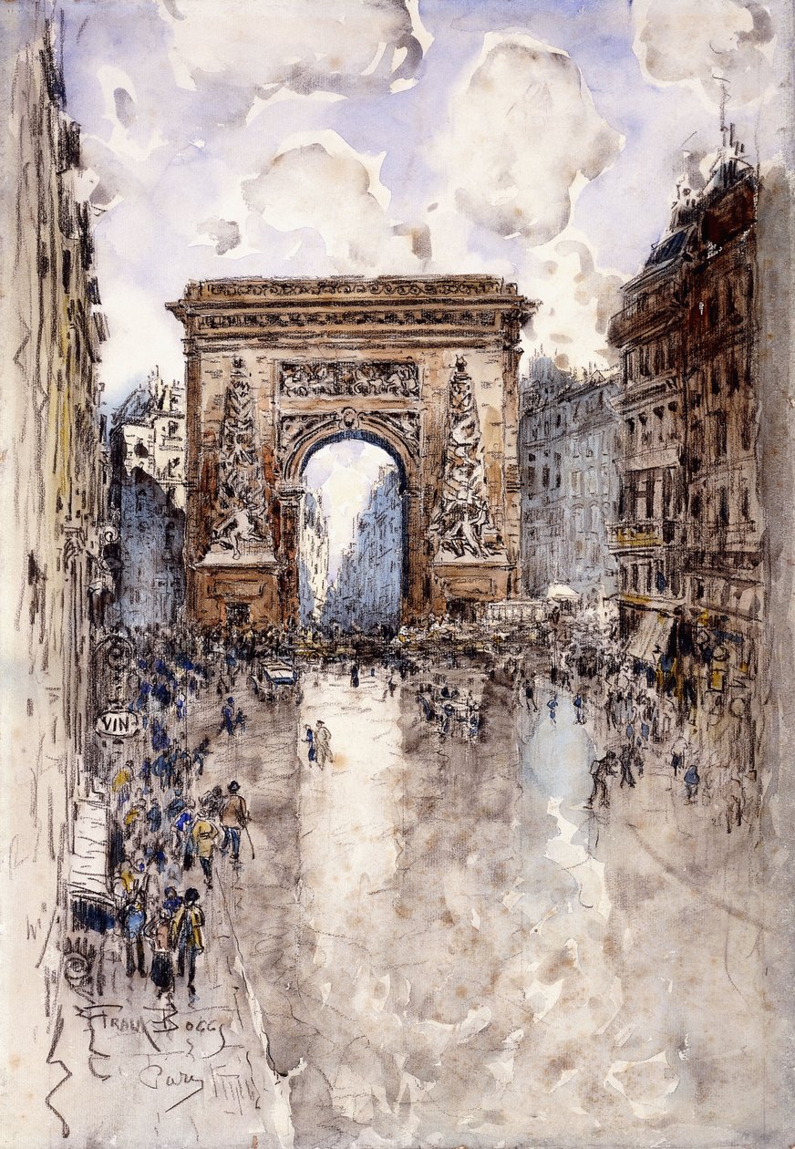 La Porta St. Denis, Parigi da Frank Myers Boggs