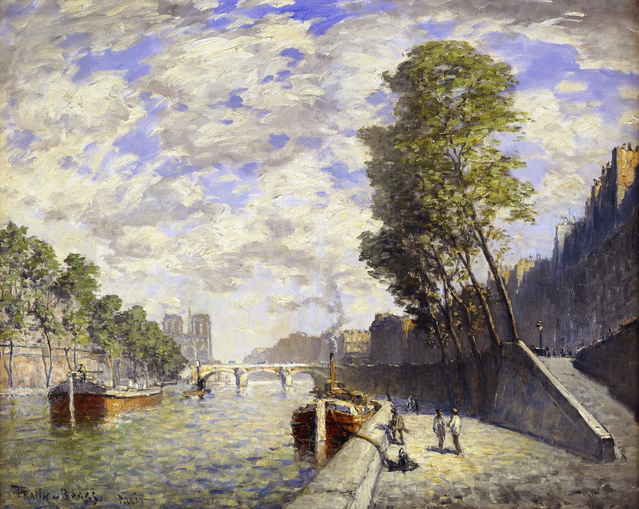 Le Quai des Grands-Augustine, Parigi da Frank Myers Boggs