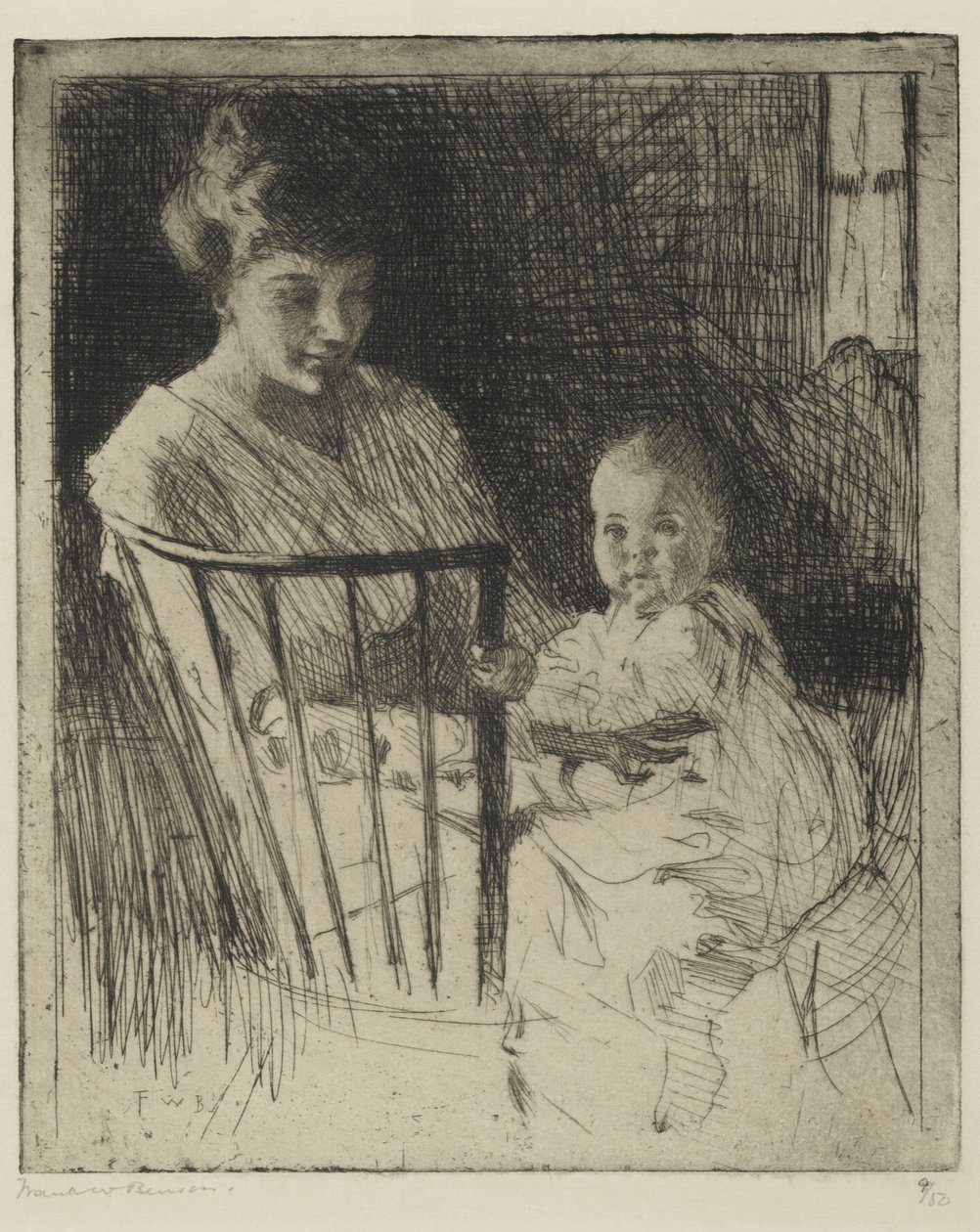 Madre e figlio da Frank Weston Benson