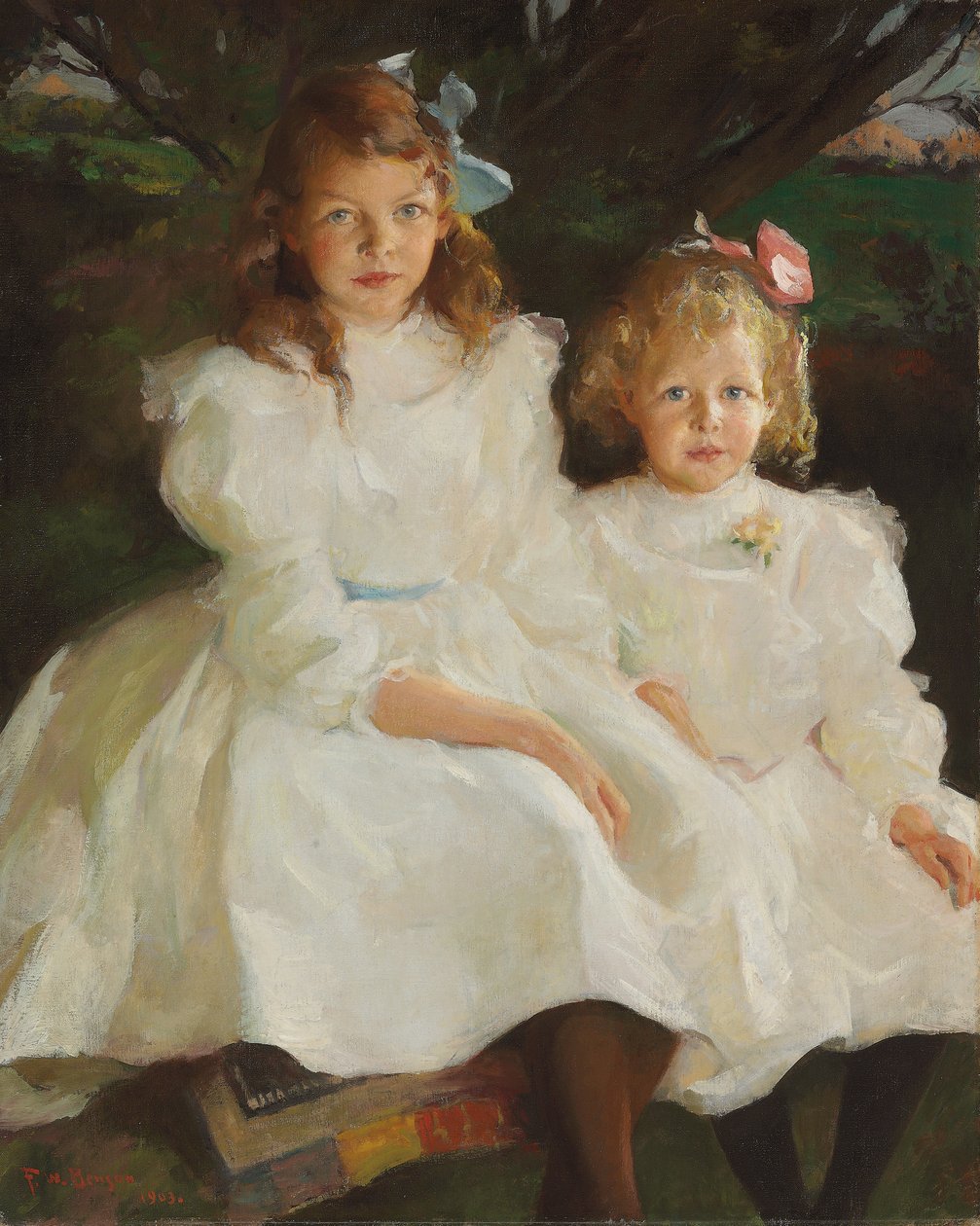 Due bambine da Frank Weston Benson