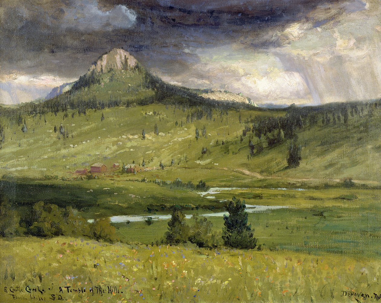 South Castle Creek, un Tempio delle Colline, Black Hills, South Dakota da Franklin De Haven