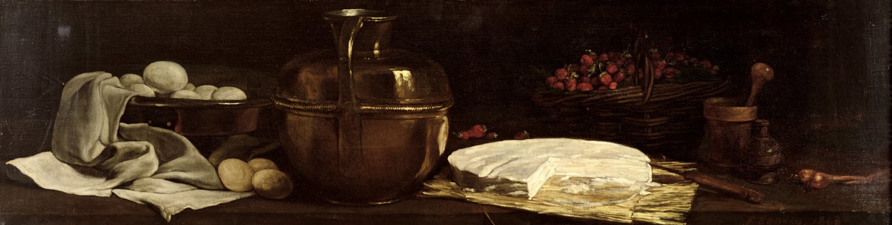 Natura Morta con Brie, 1863 da François Bonvin
