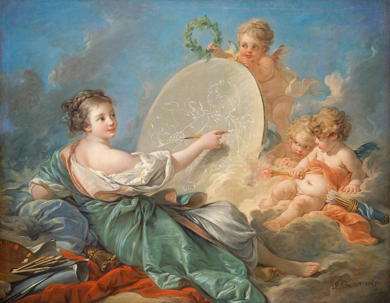 Allegoria della pittura, 1765 da François Boucher