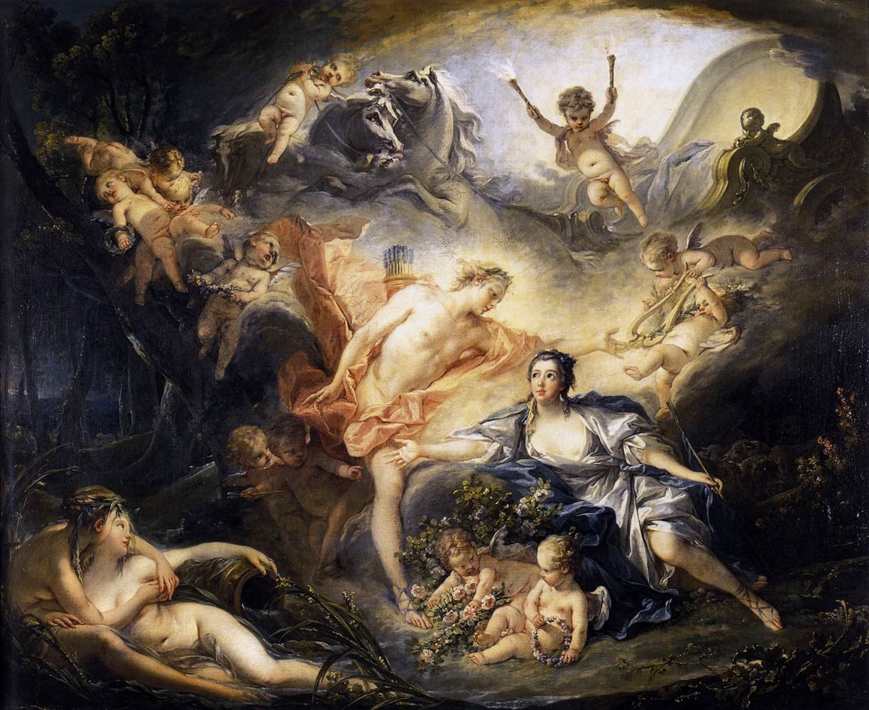 Apollo Rivela la sua Divinità alla Pastorella Isse da François Boucher
