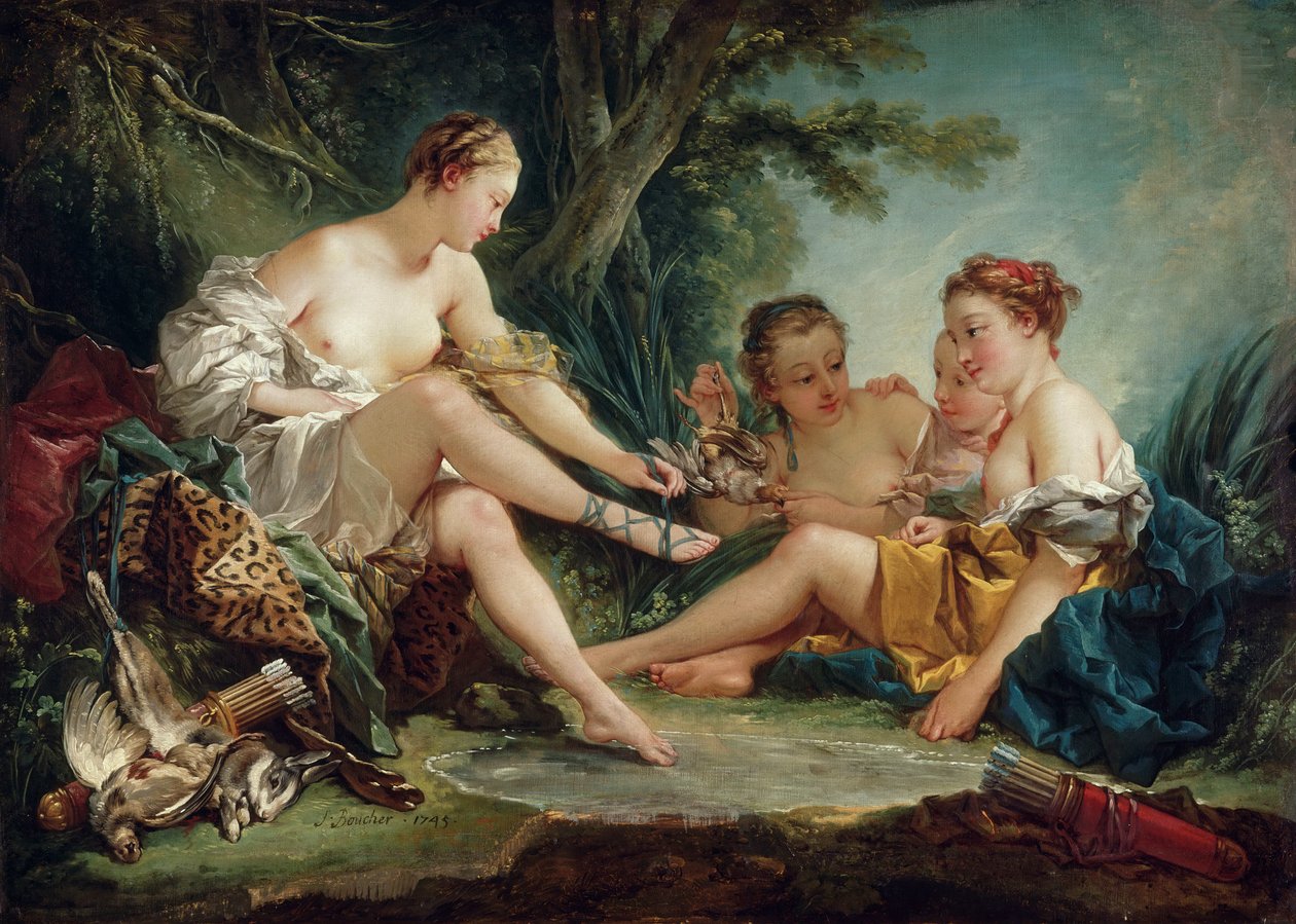 Diana dopo la caccia da François Boucher