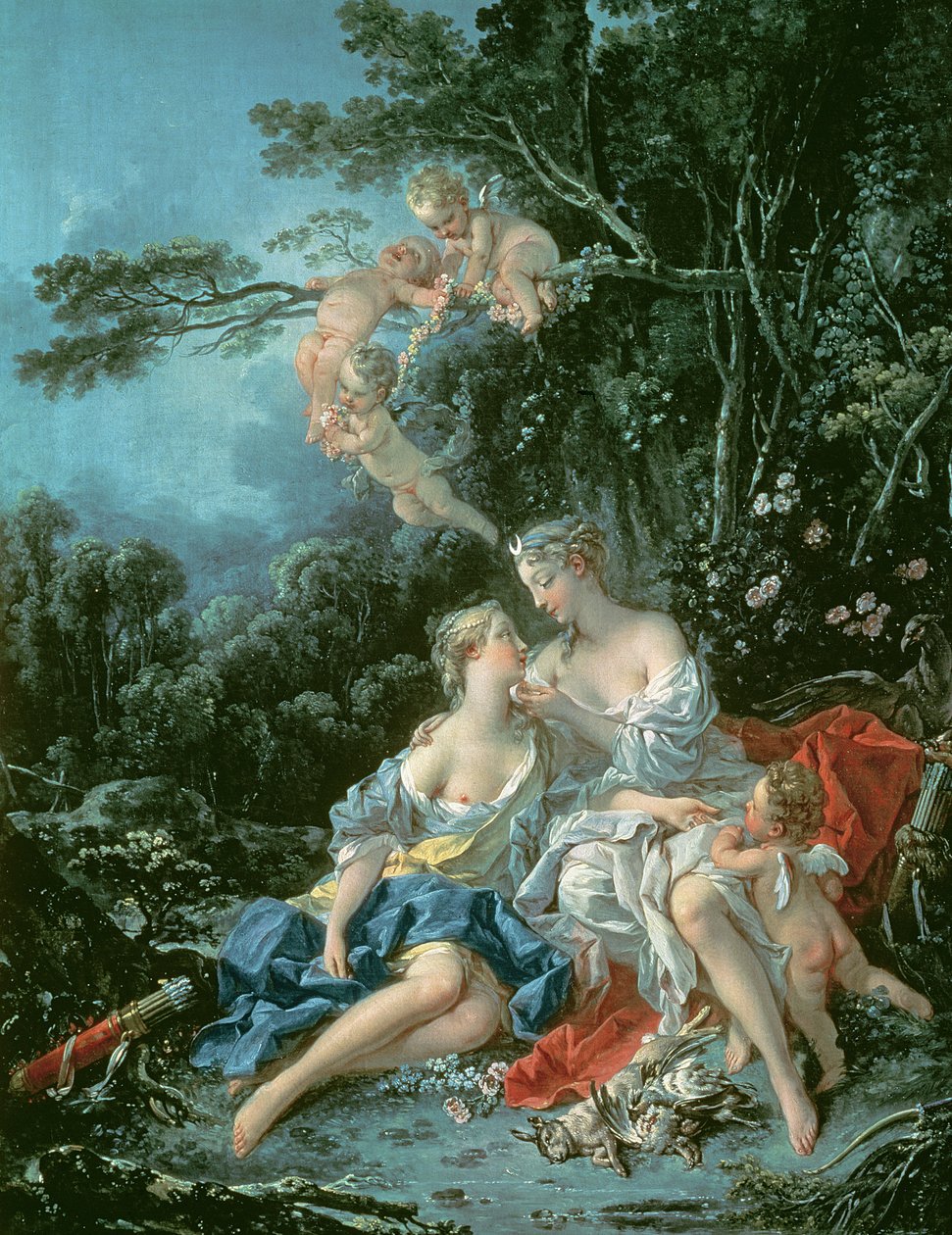 Giove e Callisto, 1744 da François Boucher