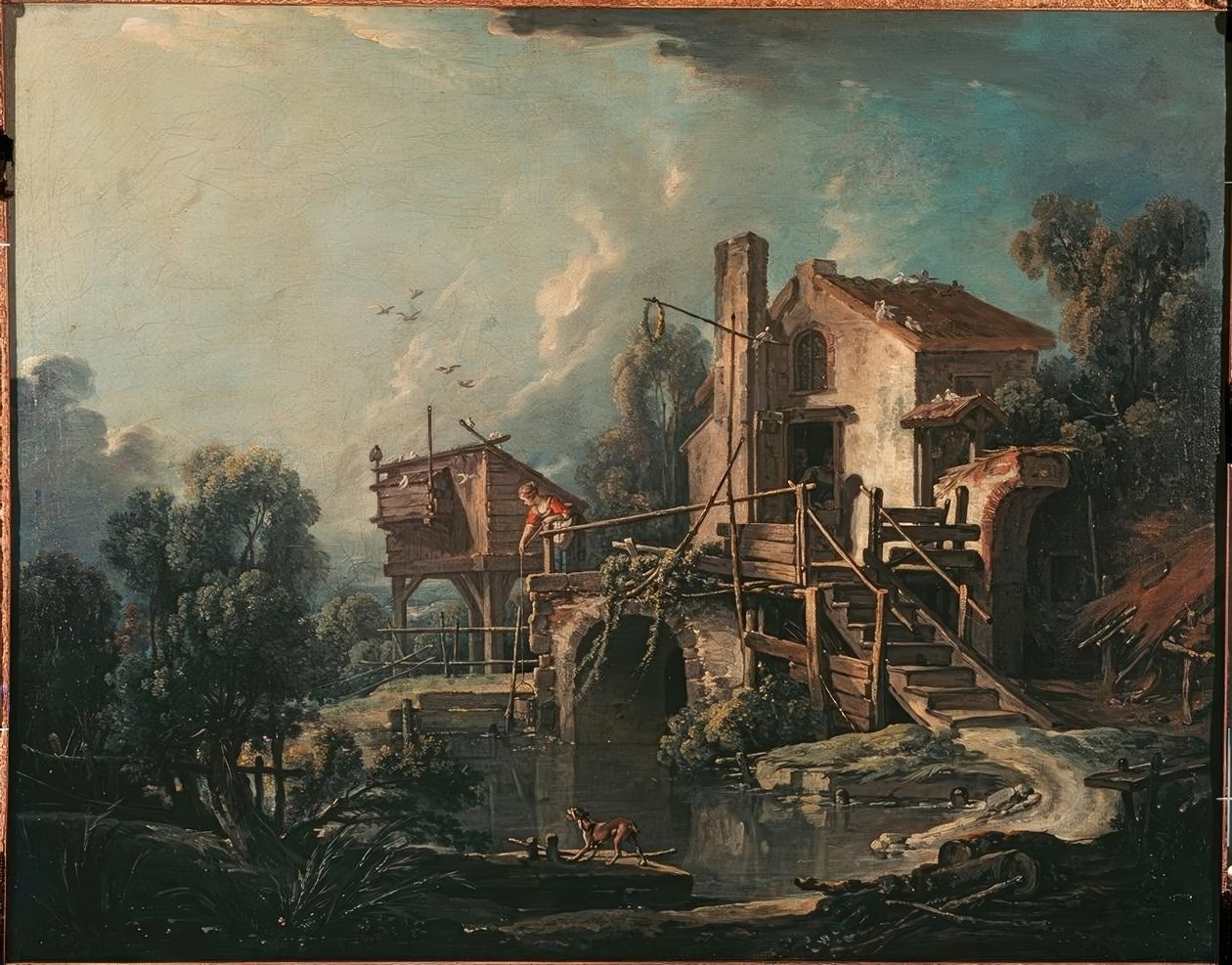 Paesaggio con mulino da François Boucher