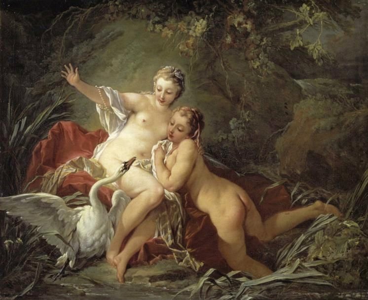 Leda e il cigno da François Boucher