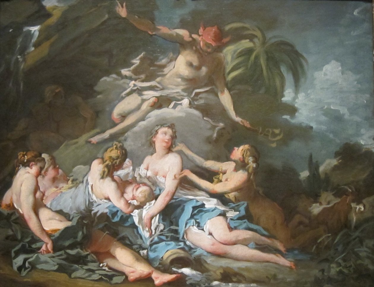 Mercurio affida il piccolo Bacco alle ninfe di Nisa da François Boucher