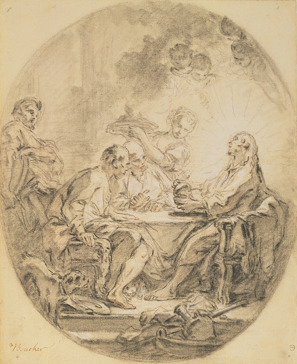 Pellegrini a Emmaus da François Boucher