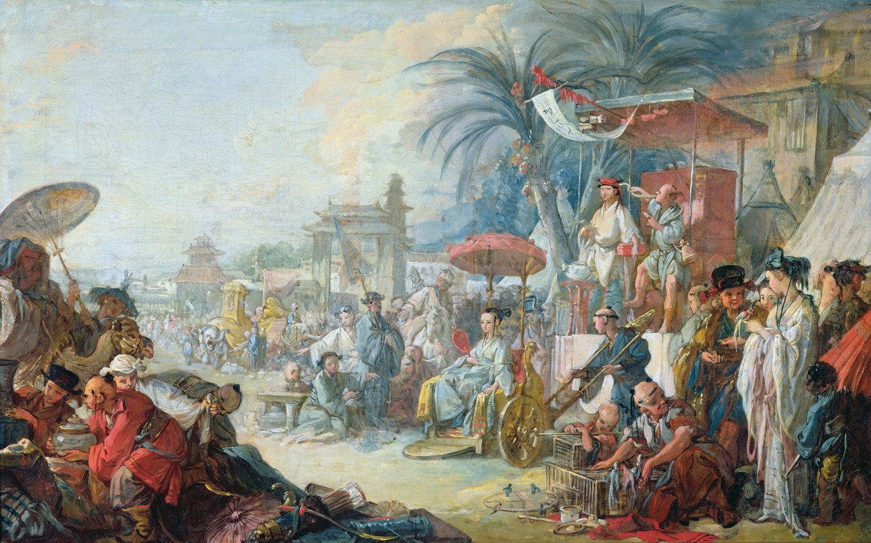 La Fiera Cinese, c.1742 da François Boucher
