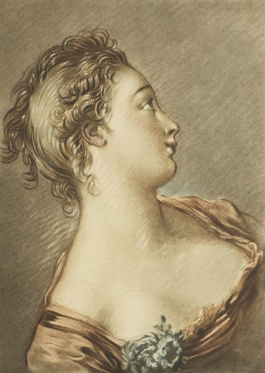 Testa di donna da François Boucher