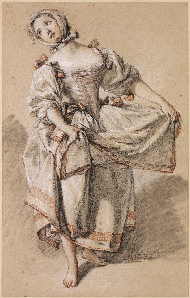 Giovane contadina che balla da François Boucher