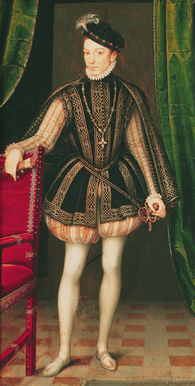 Ritratto di Carlo IX, 1560 da François Clouet