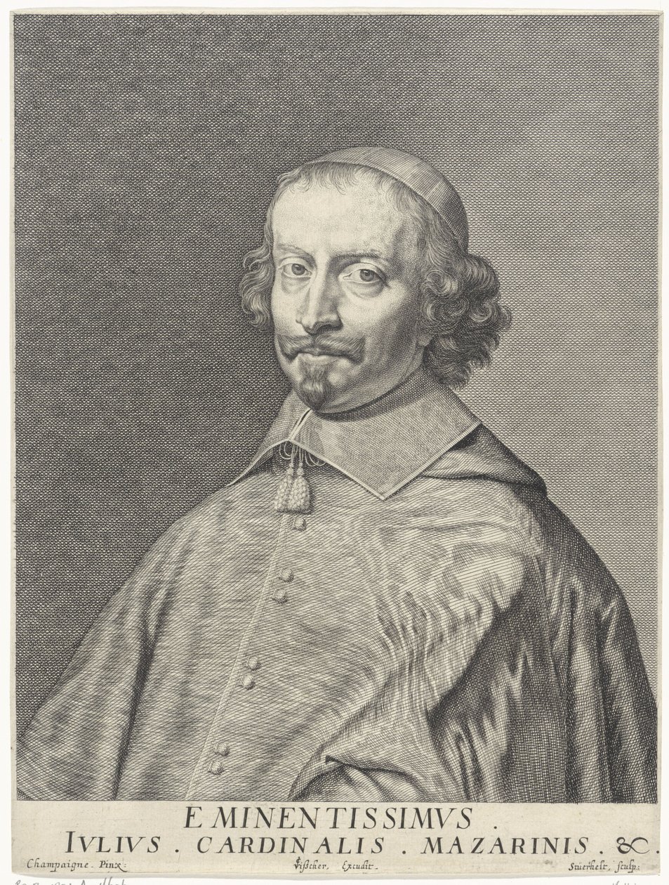 Ritratto del cardinale Giulio Raimondo Mazarino (1602-1661) da François Stuerhelt