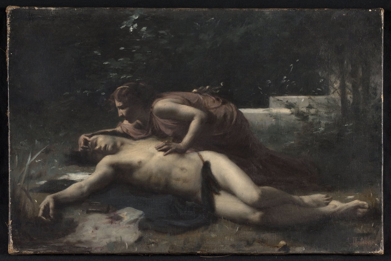 Piramus e Thisbe, ca. 1875 da François Alfred Delobbe