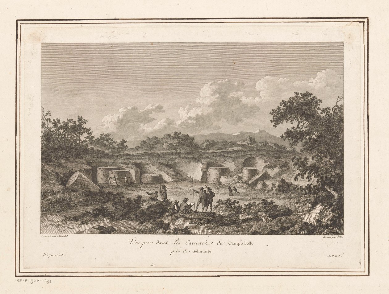 Vista sulla cava di Campo Bello, Selinunte da François Allix
