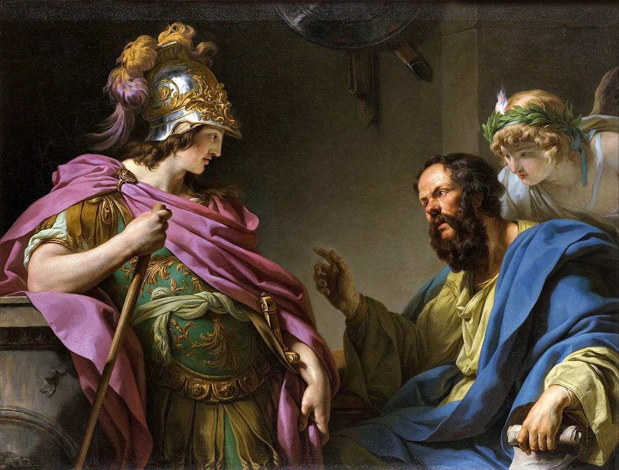 Alcibiade istruito da Socrate, 1776 da François André Vincent