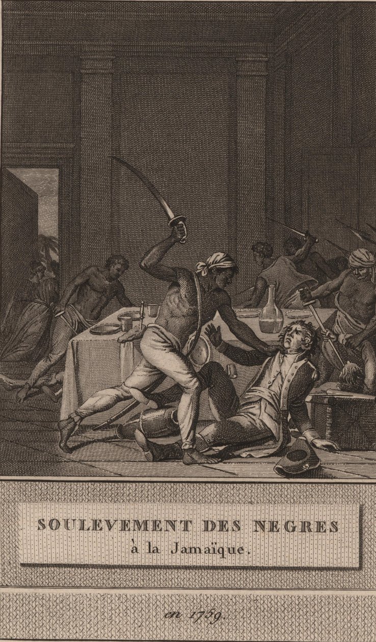 Rivolta degli schiavi neri in Giamaica nel 1760, 1800 da François Anne David