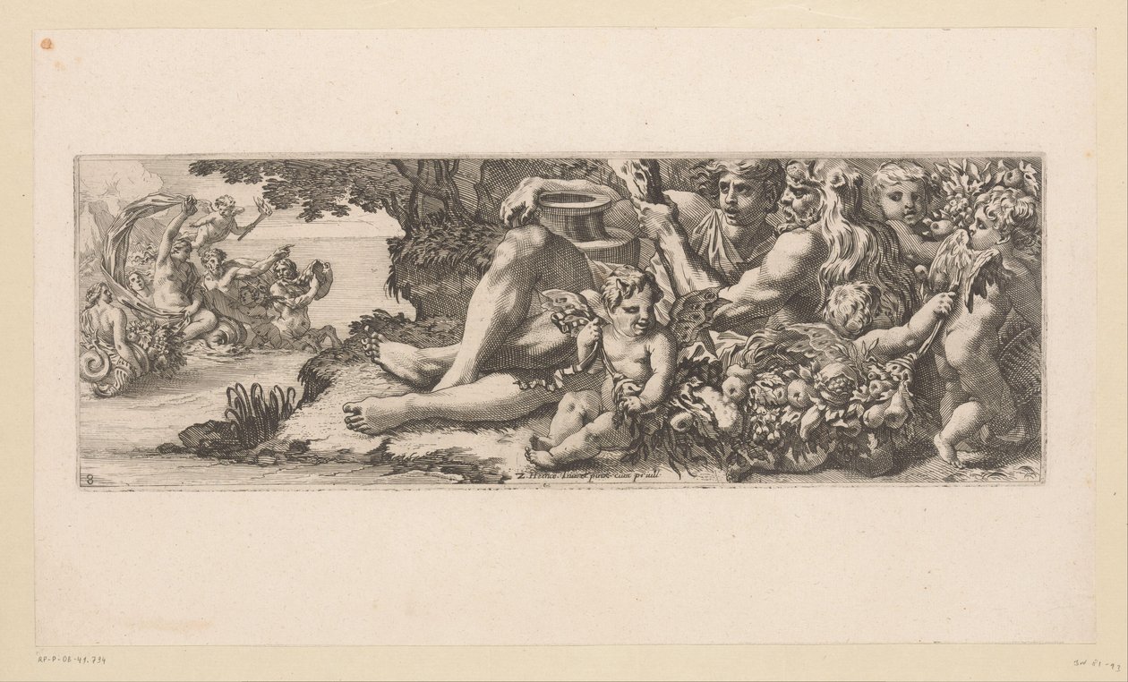 Trionfo di Galatea con Ercole e figure allegoriche sulla riva da François Bignon (attributed to)