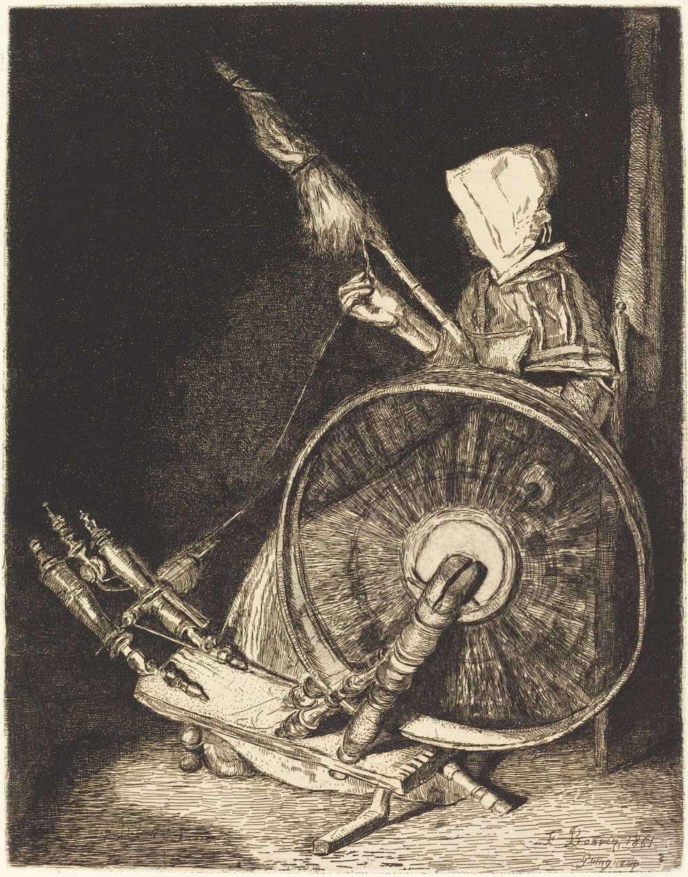 Filatrice bretone da François Bonvin
