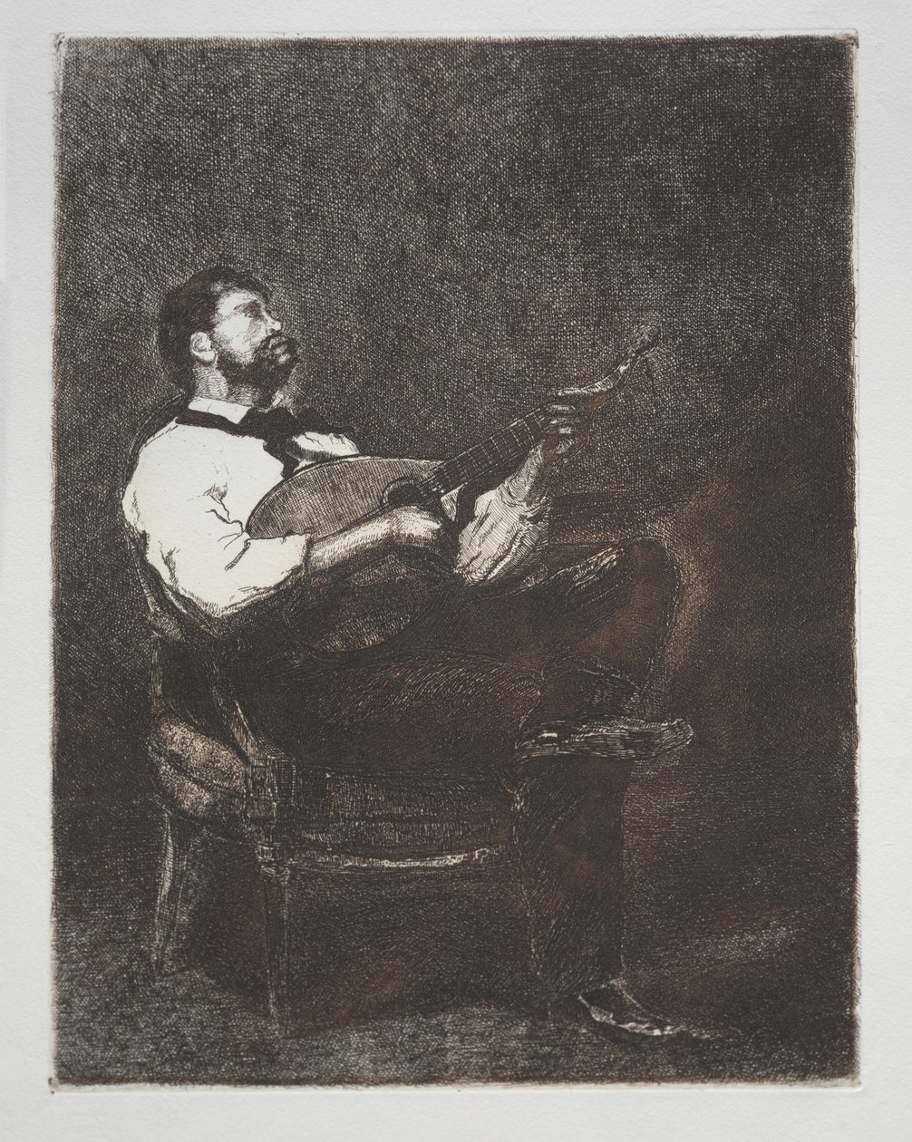 Suonatore di chitarra da François Bonvin
