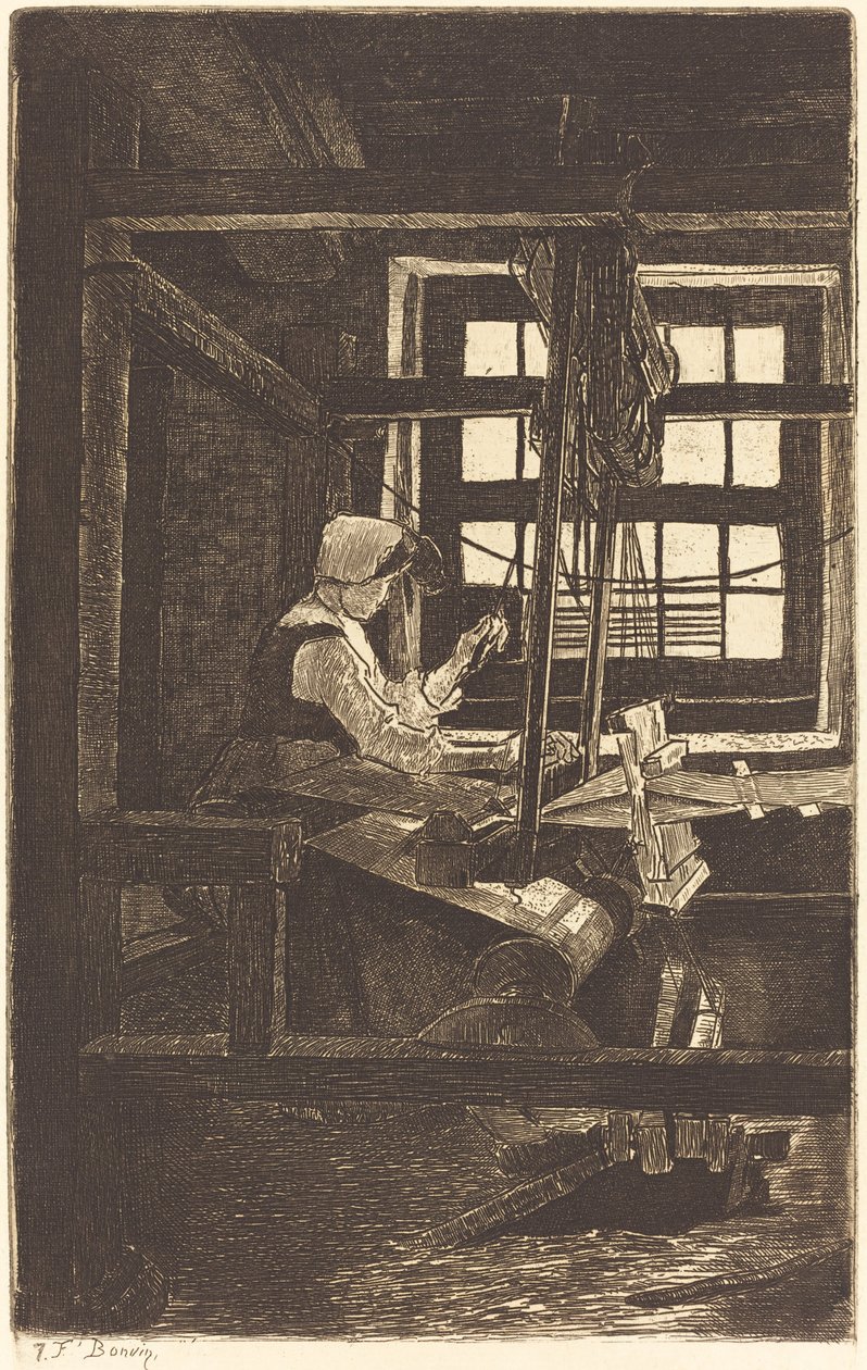 Tessitrice (La Tisserande) da François Bonvin