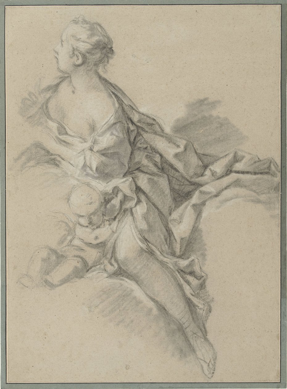 Studio di una donna (Clytia); studio preparatorio per 