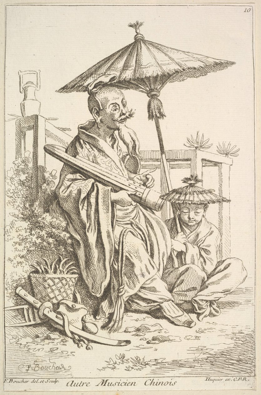 Un altro musicista cinese da François Boucher