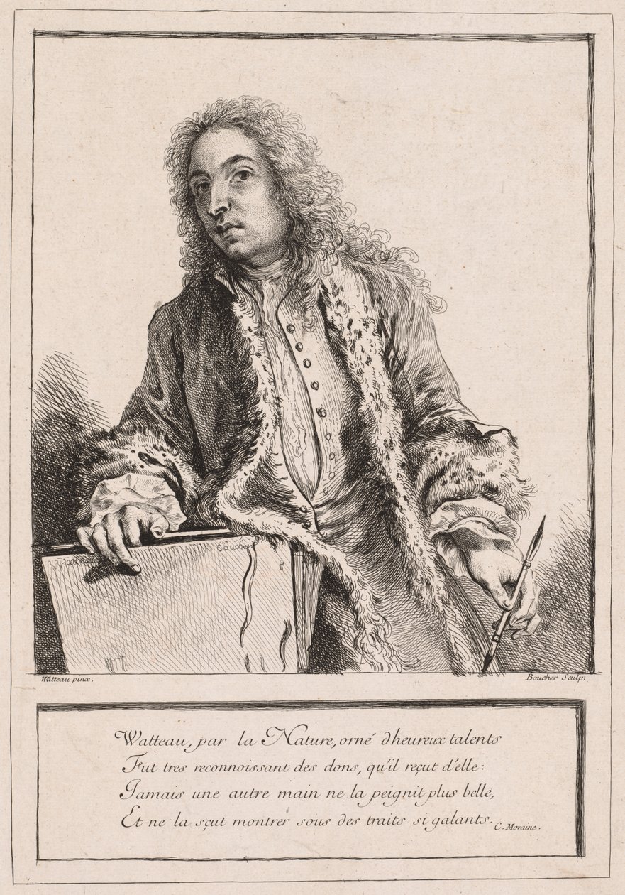 Antoine Watteau, c. 1727 da François Boucher