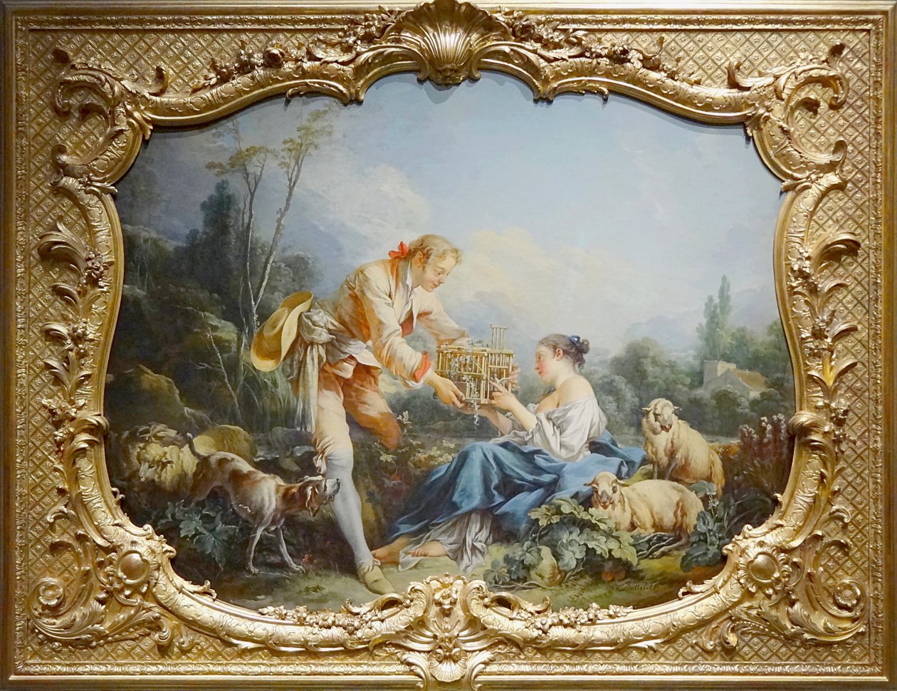 Boucher - Il pastore compiacente, Parigi, Archives nationales, Hôtel de Soubise da François Boucher