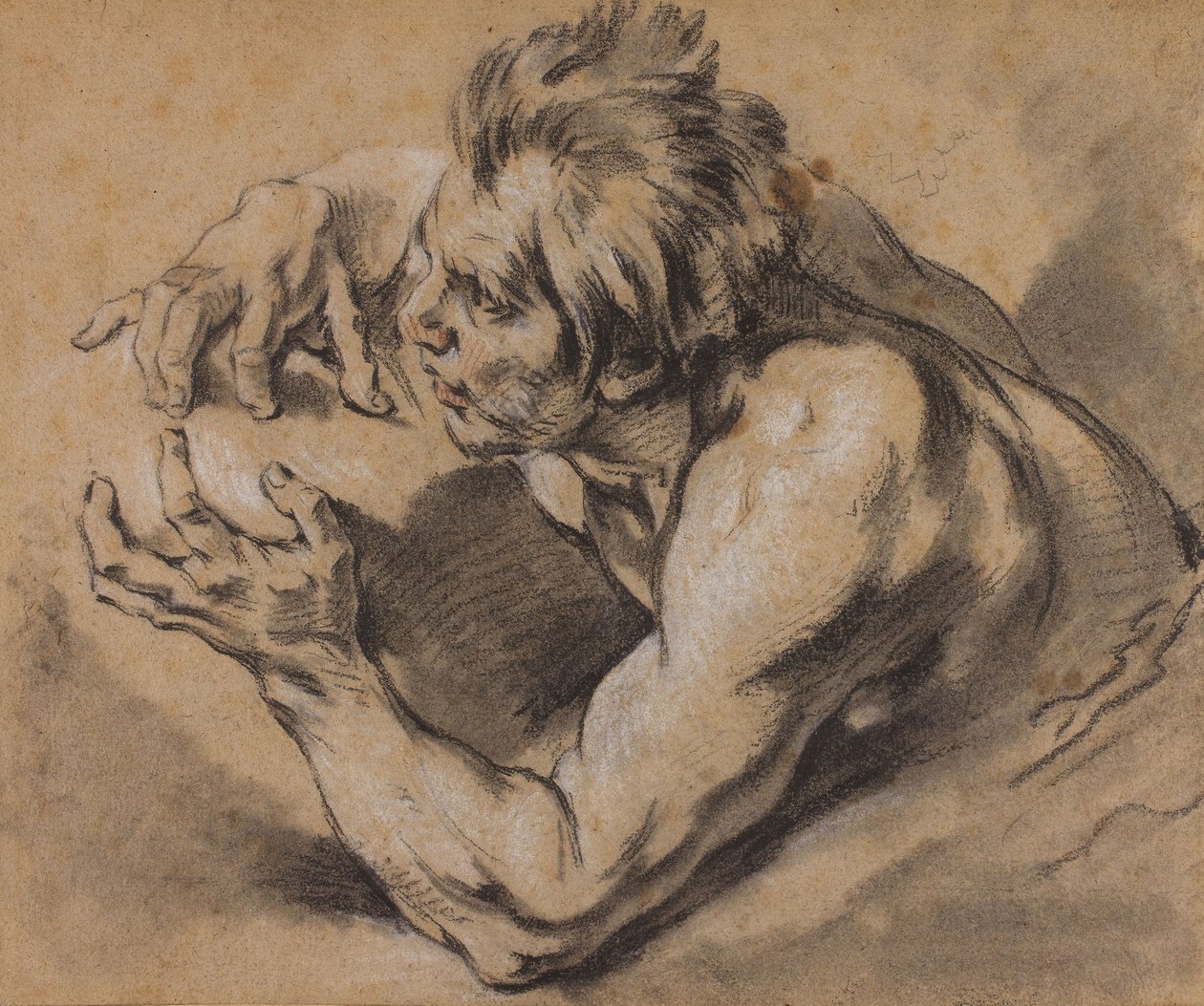 Boucher - Studio di un Tritone, 1748-53 da François Boucher