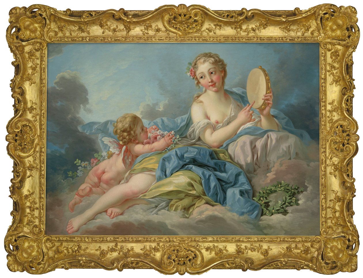 Boucher e studio - La Musa Erato da François Boucher