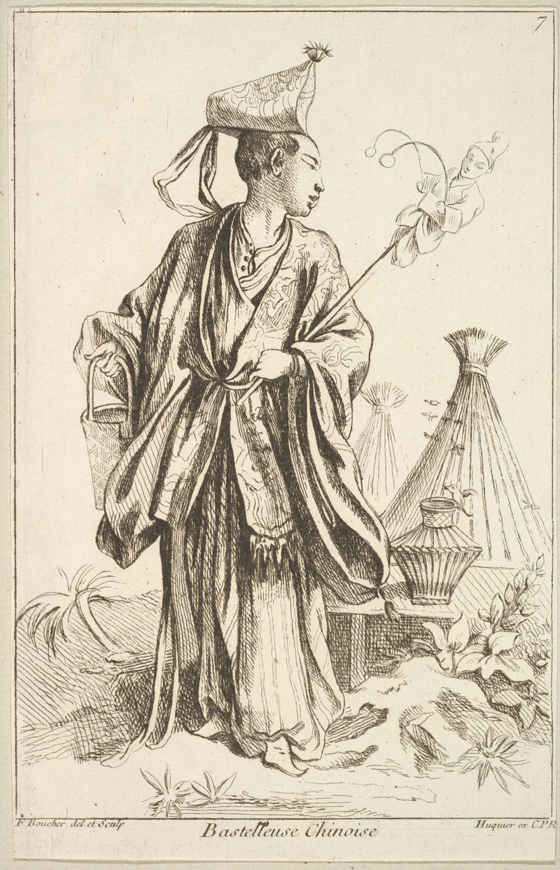Artista cinese, 1738-45 da François Boucher