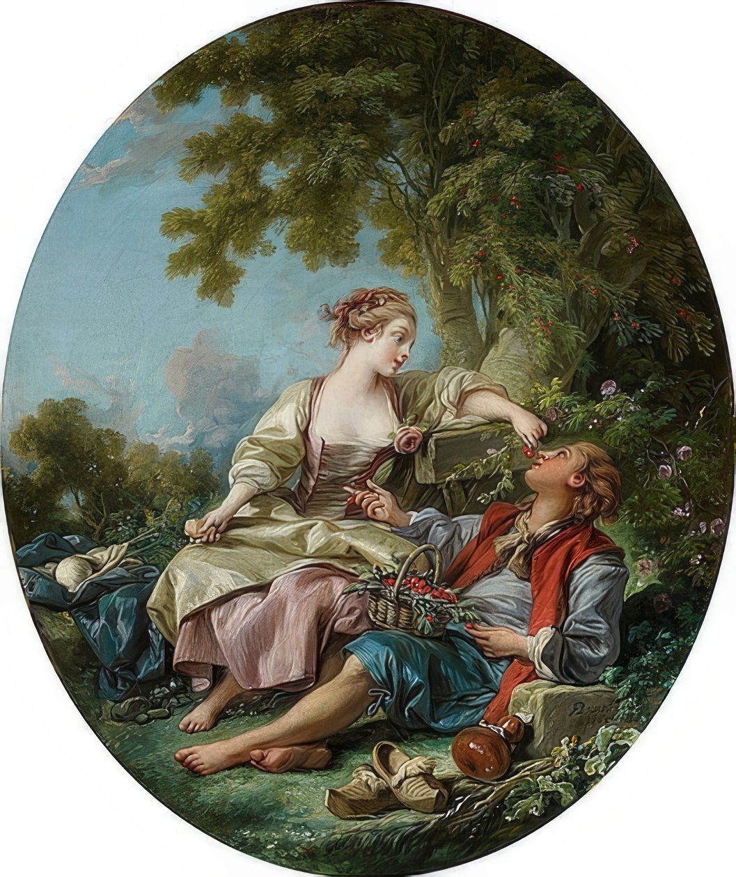 Gli zoccoli (Les Sabots). 1768 da François Boucher