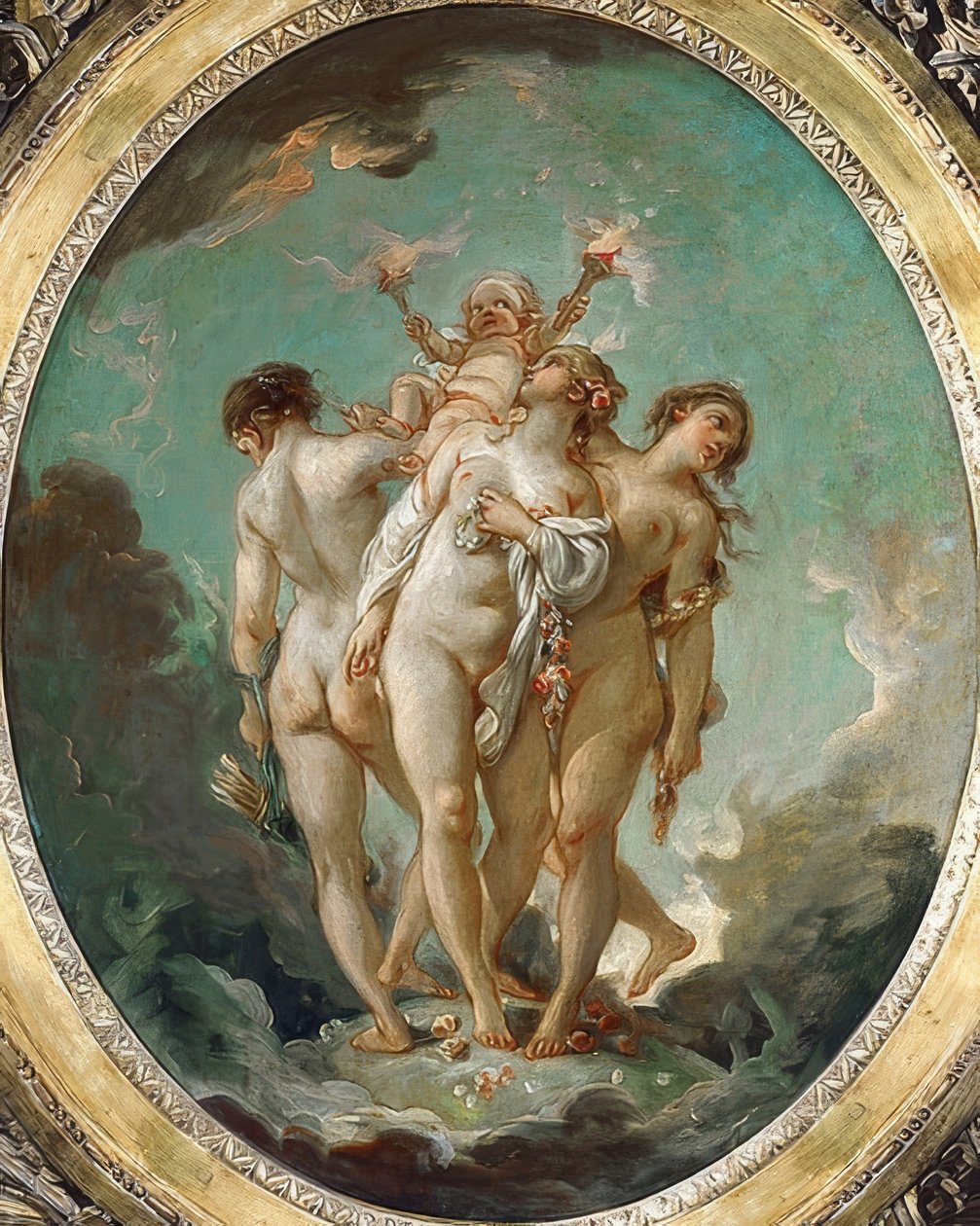 Le tre Grazie con Amore da François Boucher