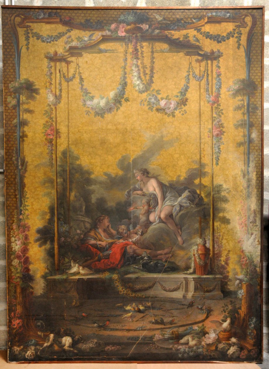 François BOUCHER, Maurice JACQUES - CARTON DE TAPISSERIE. AURORE E CEFALE, GOB-21-001 da François Boucher