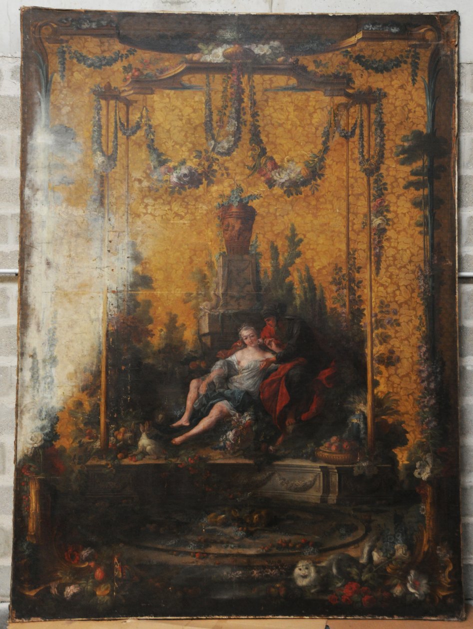 François BOUCHER, Maurice JACQUES - CARTON DE TAPISSERIE. VERTUMNE ET POMONE, GOB-20-001 da François Boucher