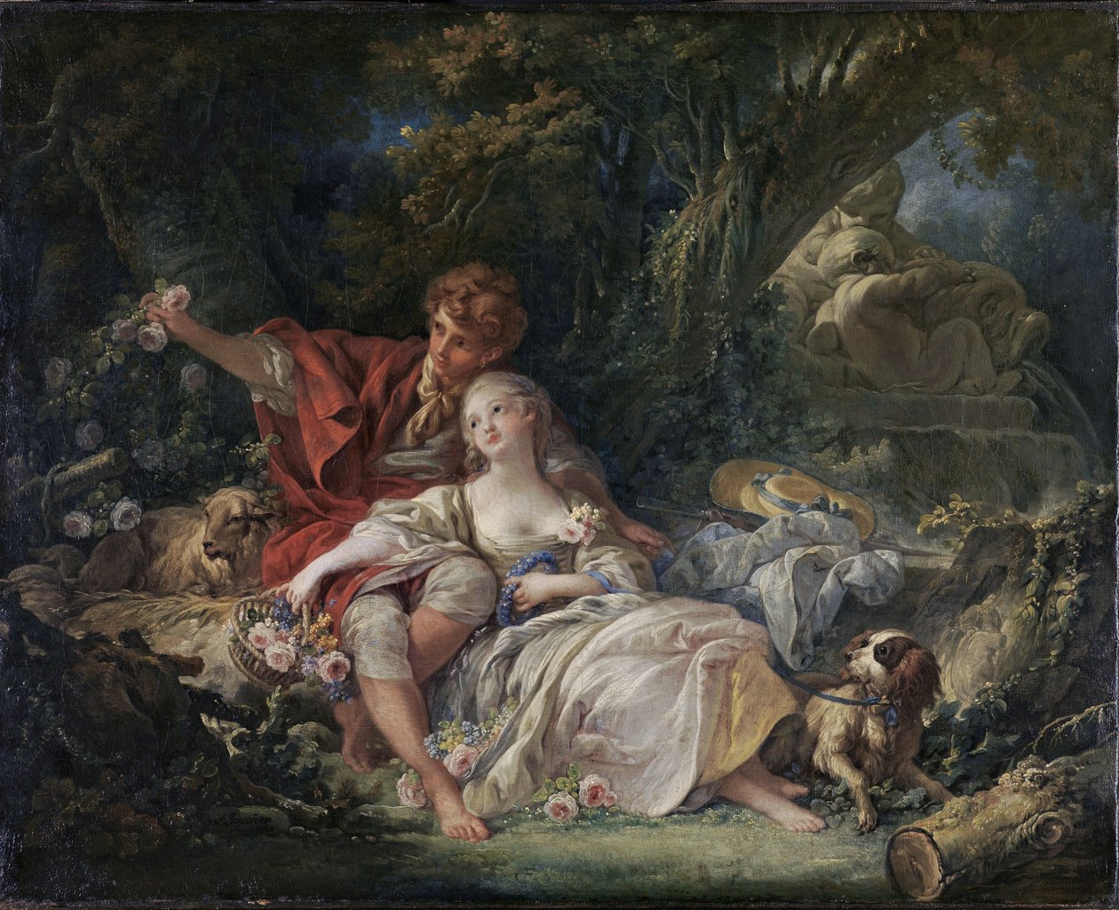 Tedesco: Pastore e pastorella pastorale da François Boucher