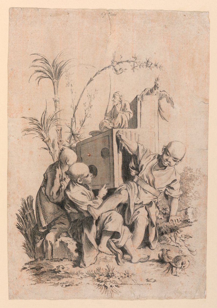 La vista (La Veue) dalla serie I cinque sensi (Les Cinq Senses) da François Boucher