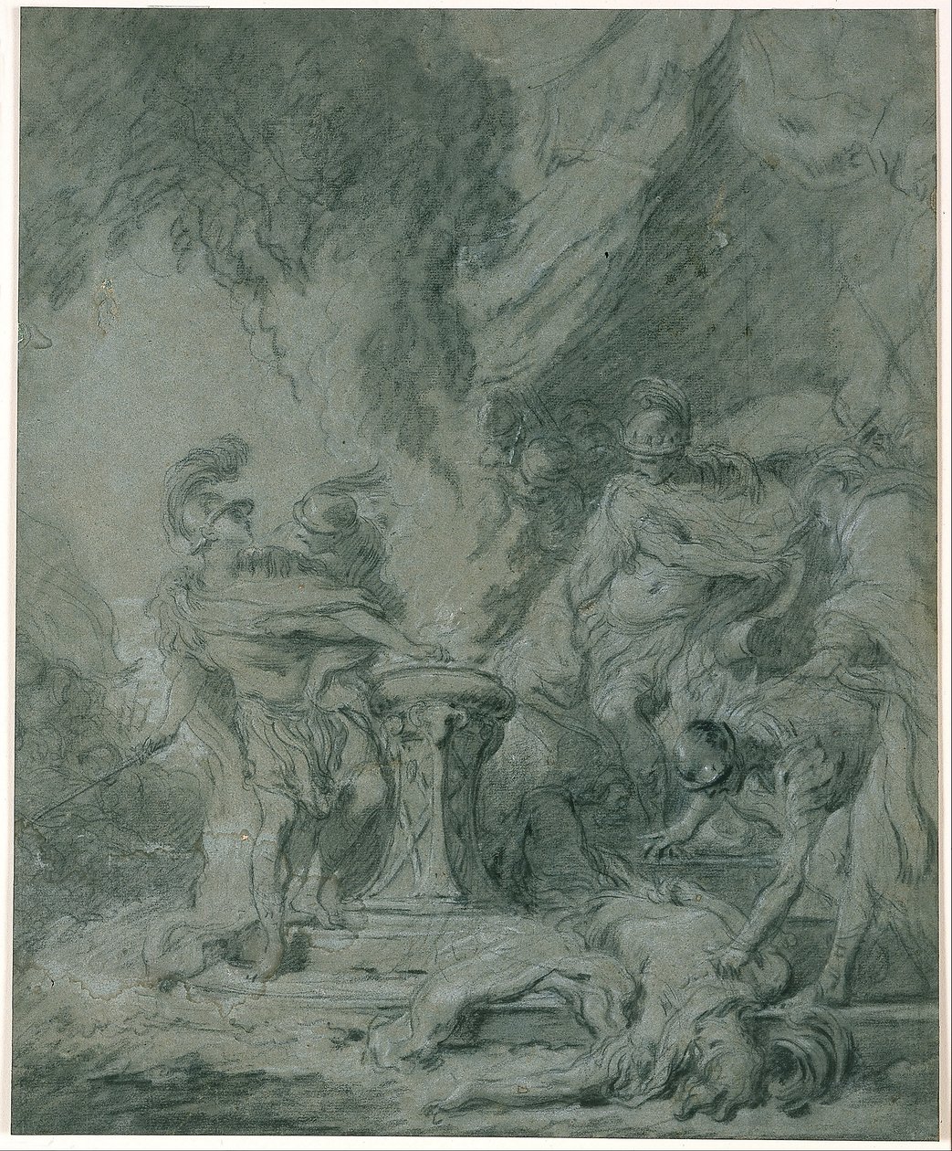 Muzio Scevola mette la mano nel fuoco da François Boucher