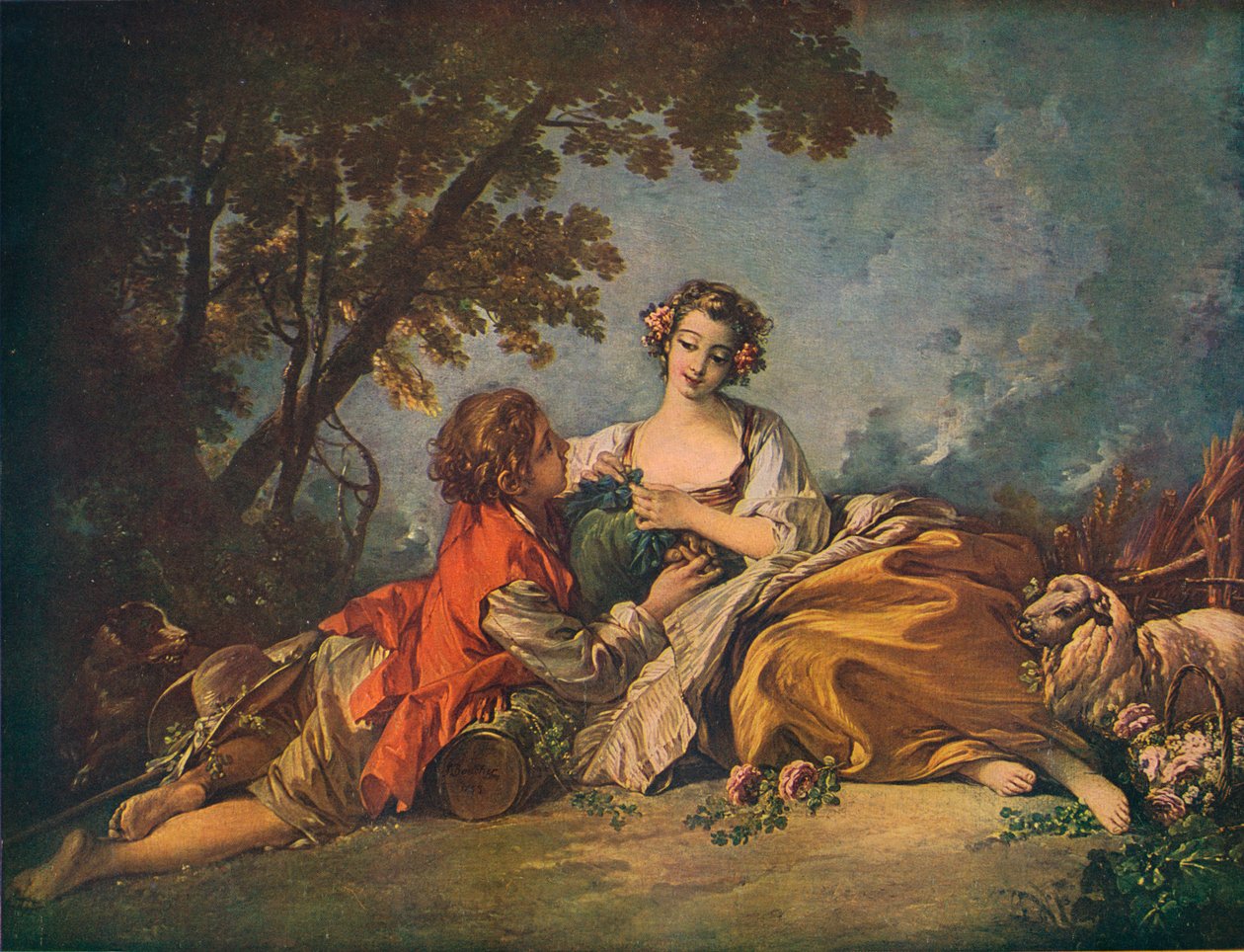 Soggetto pastorale, XVIII secolo da François Boucher
