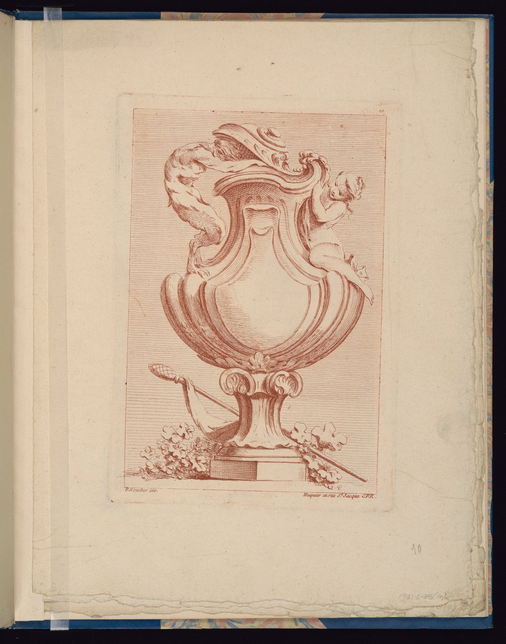 Tavola 10, Libro dei vasi da François Boucher