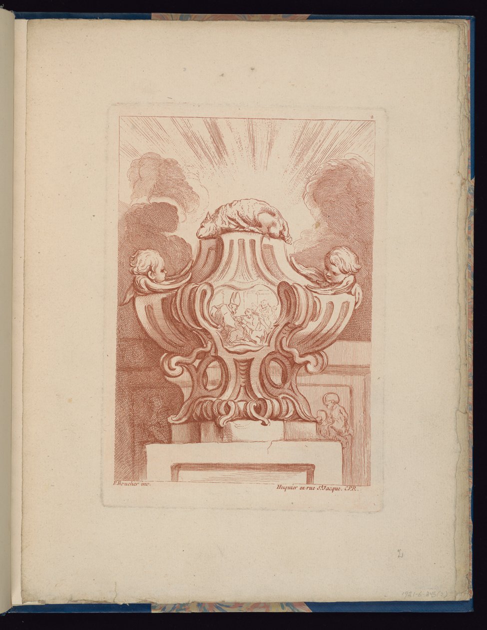 Tavola 2, Livre de vases (Libro dei vasi) da François Boucher