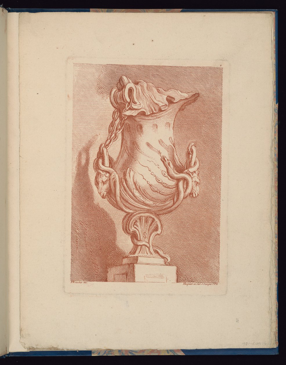Tavola 4, Libro dei vasi da François Boucher