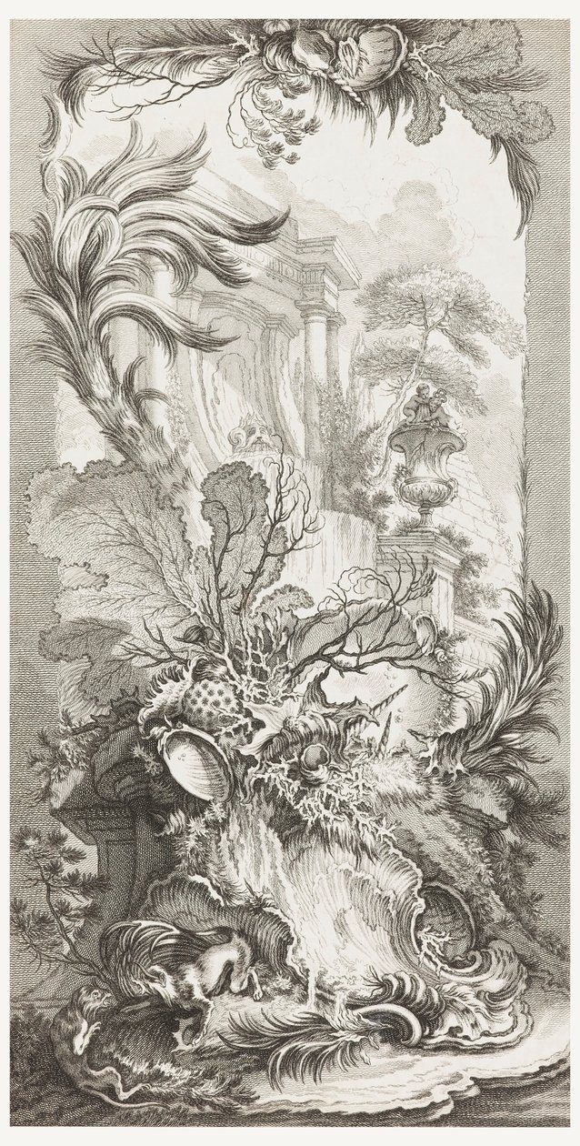 Rocaille (design rococò), in Nouveaux morceaux pour des paravents (Nuovi concetti per schermi) da François Boucher