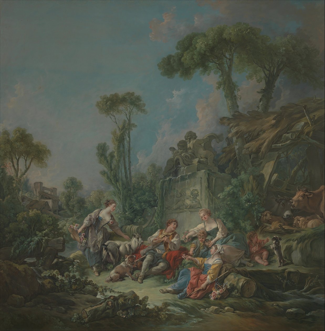 Idillio del pastore da François Boucher